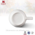 El blanco de cerámica al por mayor de China de la taza de café del drinkware, puede conseguir muestras libres